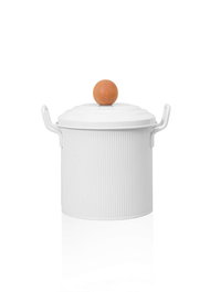 Hermia Caja de Almacenamiento 100% Galvanizada Blanca
